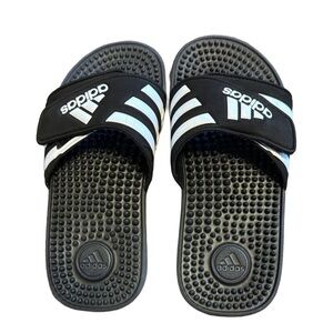Adidas Kids Black Slide Sandals